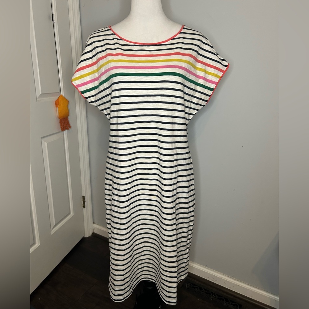 Boden Paulina Stripped Jersey Relaxed Dress - Picture 2 of 4